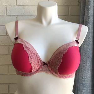 Dream Angels Lined Demi Pink 34D Bra